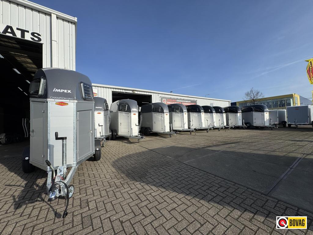 Bij Impex Bockmann Champion Uno`s 1 1/2 prds aluminium 2025, Nieuw, Aluminium, 1½-paards trailer
