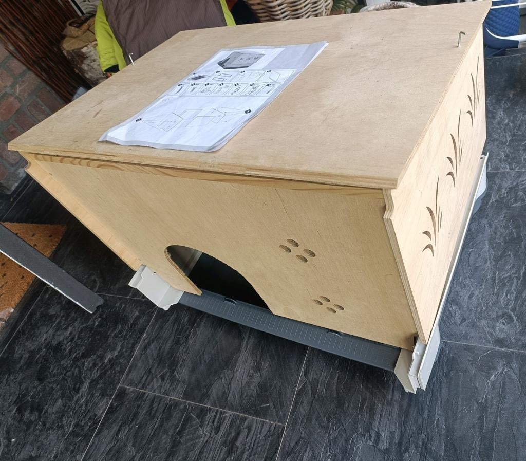 Houten hok, onderdeel van een Ferplast knaagdierenhok, Ophalen, Zo goed als nieuw, 110 cm of meer, Minder dan 65 cm