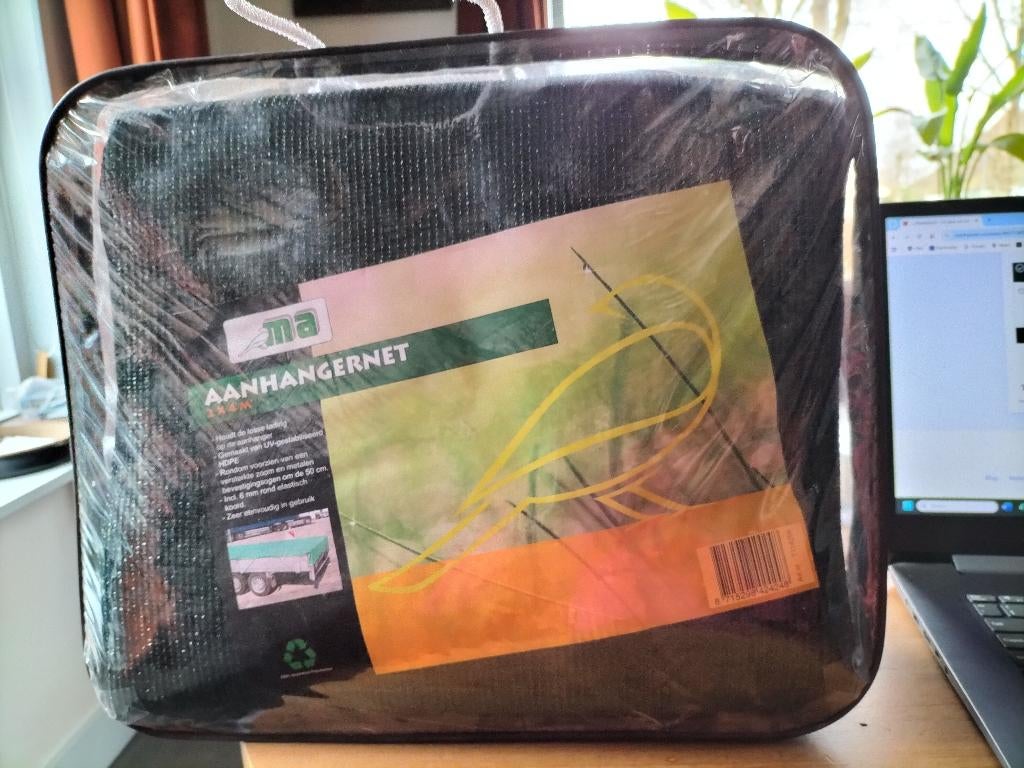 Aanhangernet fijnmazig gaas 2 x 4 m., Ophalen, Nieuw