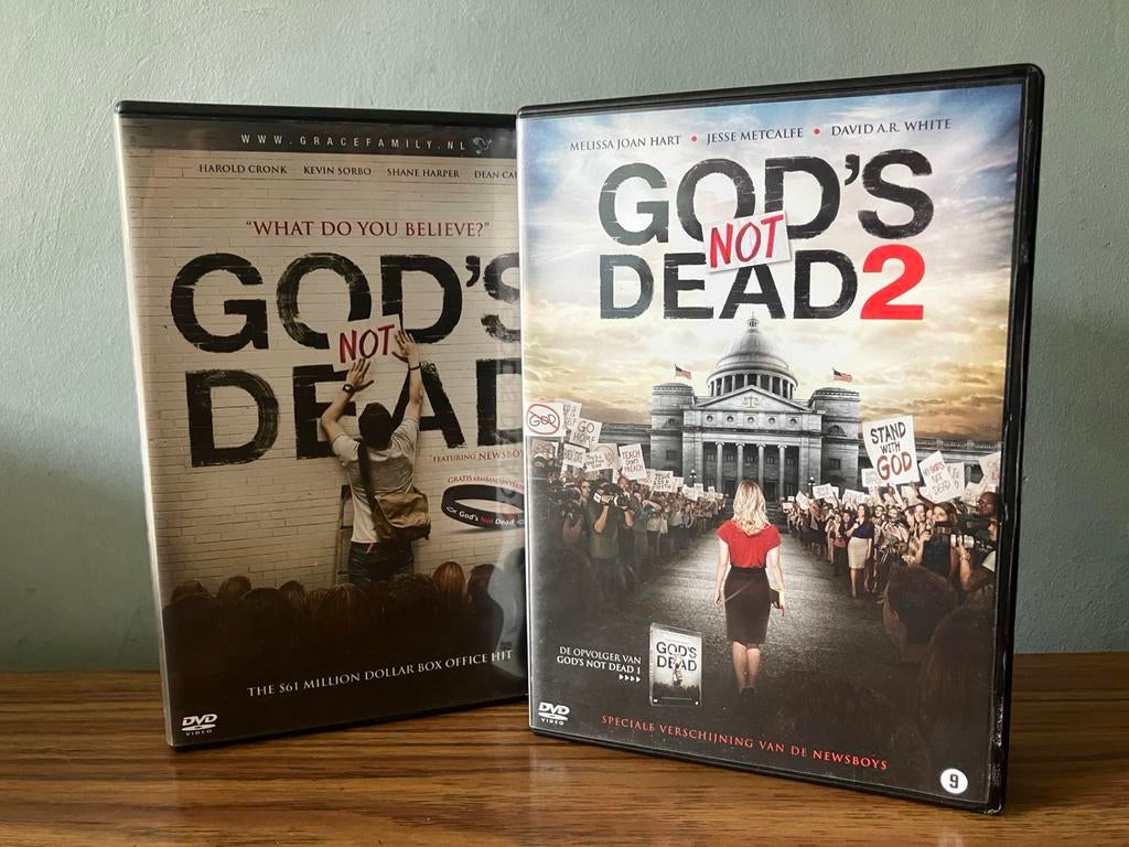 God's Not Dead 1 & 2 DVD Set - Christelijke Films, Alle leeftijden, Ophalen of Verzenden, Zo goed als nieuw, Boxset