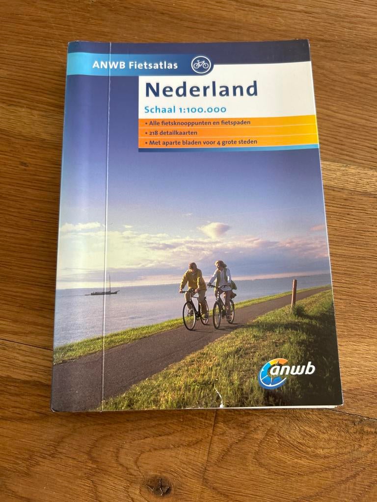 ANWB Fietsatlas Nederland - Schaal 1:100.000, Boeken, Gelezen, Fiets- of Wandelgids, Ophalen of Verzenden, ANWB