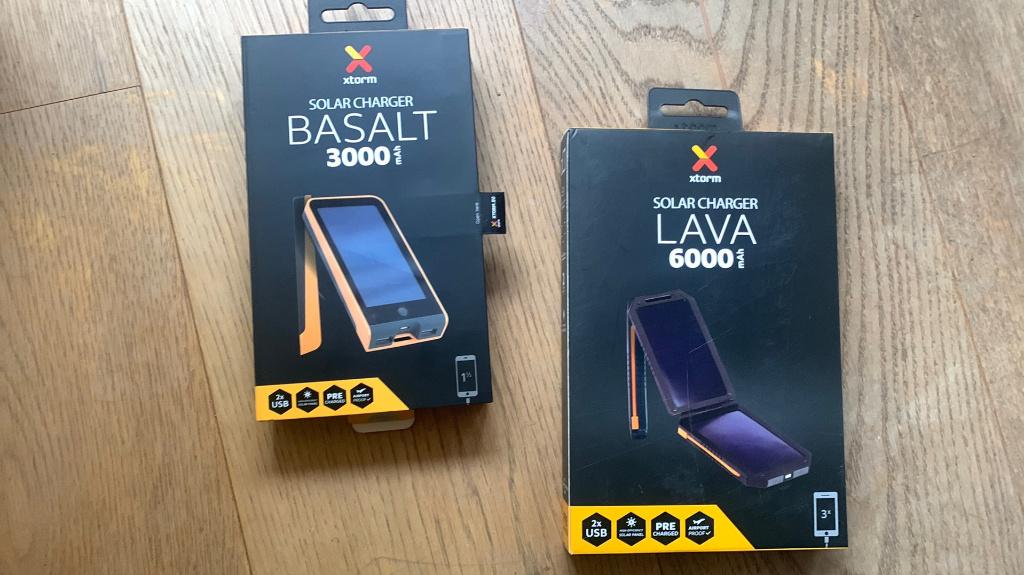 Xtorm Solar charger Basalt 3000 & Lava 6000 mhA - powerbank, Caravans en Kamperen, Camper-accessoires, Ophalen of Verzenden, Zo goed als nieuw