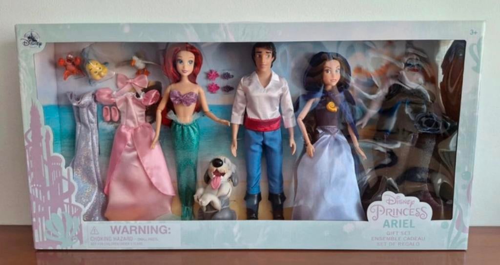 Barbie Disney Set Se kleine Zeemeermin Ursula Vanessa Eric, Verzamelen, Poppen, Ophalen of Verzenden, Zo goed als nieuw, Pop