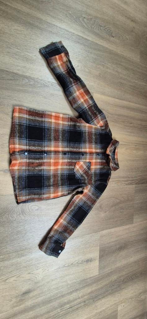 Leuke houthakkers blouse/overhemd, maat 122/128, Zeeman, Gebruikt, Overhemd of Blouse, Ophalen of Verzenden