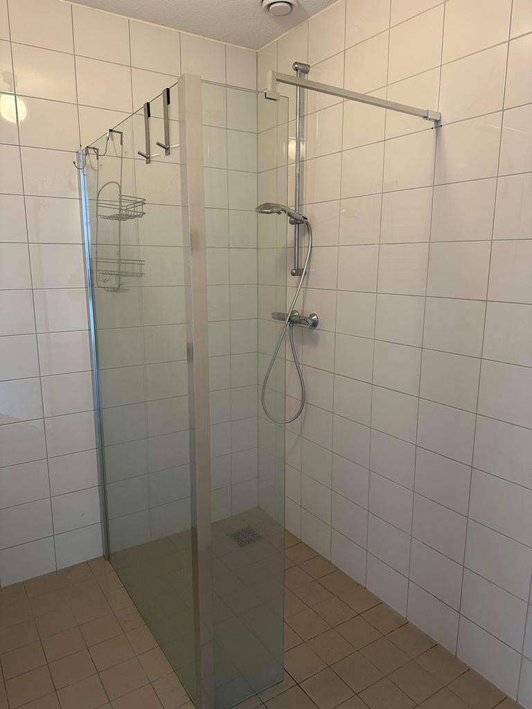 Inloopdouche 120x100 cm - Modern en Ruim, Doe-het-zelf en Verbouw, Sanitair, Ophalen, Gebruikt, Glas, Douche