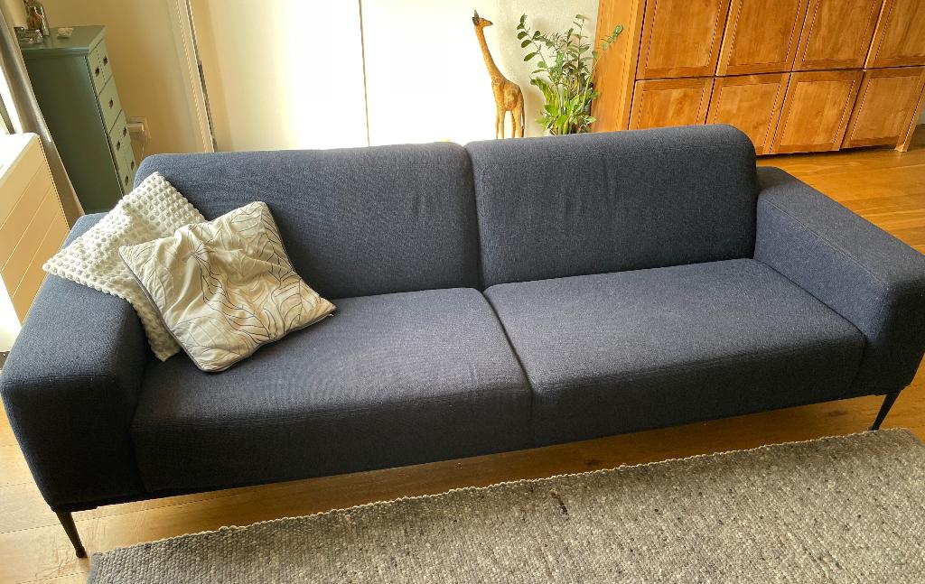 Bank van loods 5, Huis en Inrichting, Banken | Bankstellen, Ophalen, Gebruikt, Driepersoons, 75 tot 100 cm