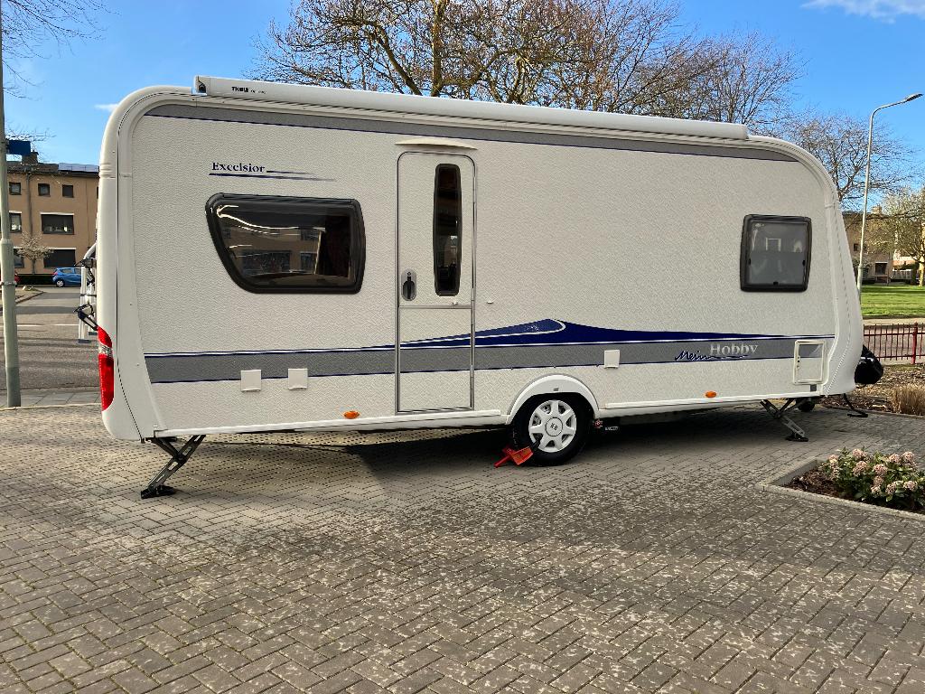 Te koop Hobby540 UFe Excelsior klaar voor vertrek., Caravans en Kamperen, Caravans, Rondzit, Hobby, Frans bed, Particulier