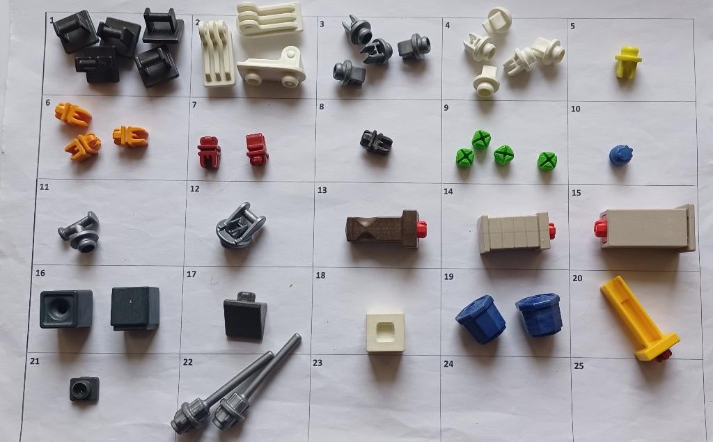 playmobil onderdelen dopjes klemmen ..., Ophalen of Verzenden, Gebruikt, Los playmobil