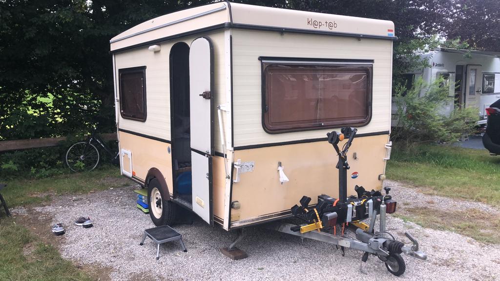 Esterel klapcaravan plooicaravan caravan goede staat, Vast bed, Rondzit, Particulier, 500 - 750 kg