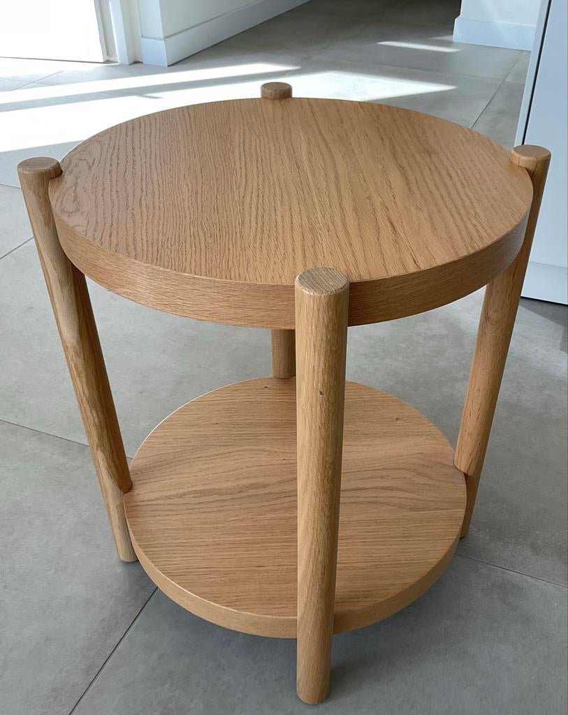 IKEA Listerby bijzettafel, Minder dan 55 cm, Rond, Zo goed als nieuw, Hout