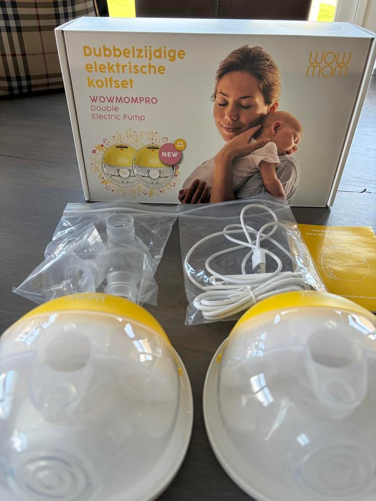 WowMom borstkolf compleet, Ophalen of Verzenden, Zo goed als nieuw, Borstkolf