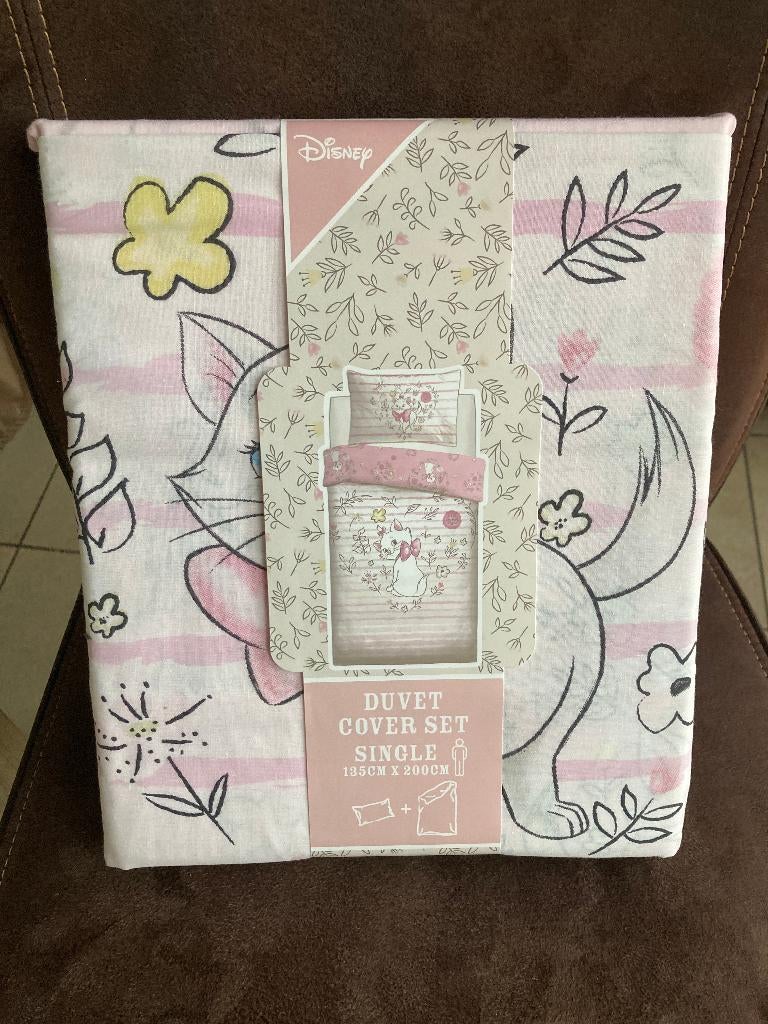 Nieuw Disney dekbedovertrek Marie - 135 x 200 cm, Ophalen of Verzenden, Nieuw, Jongetje of Meisje, Dekbedovertrek