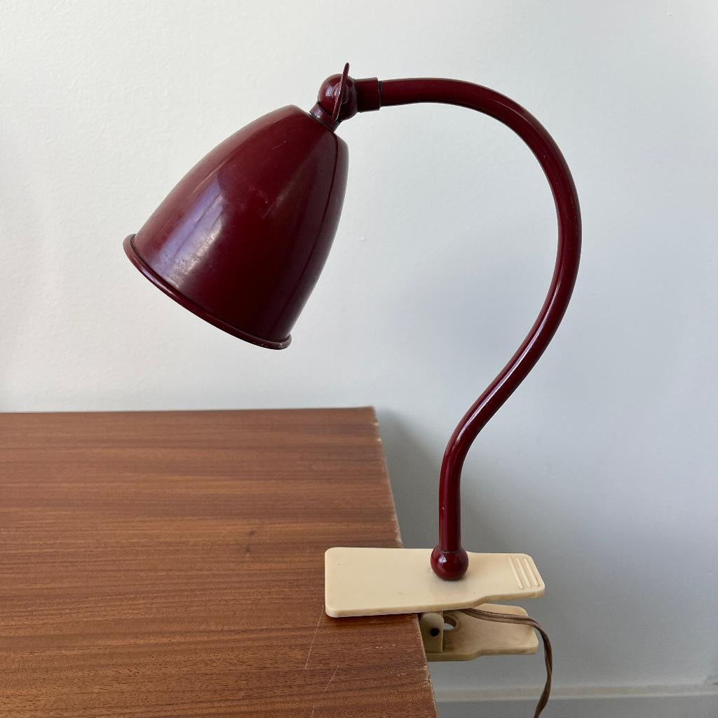Vintage klemlamp BUR Leuchten Picolo Polo popular  Chr.Dell, Ophalen of Verzenden