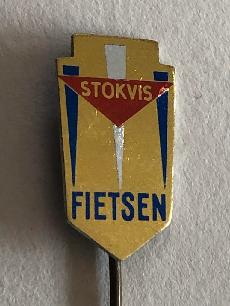 Oud speldje / pin Stokvis fietsen, Ophalen of Verzenden, Gebruikt, Overige onderwerpen, Speldje of Pin