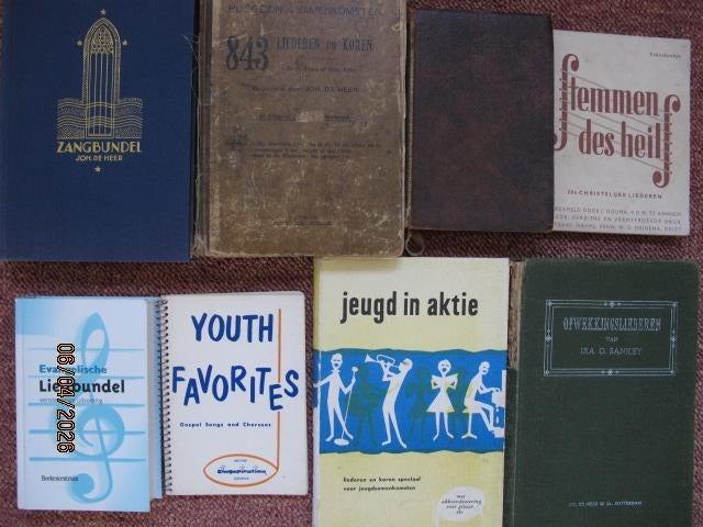 zangbundels/ evang.,opwekking,ira sankey, sions, jeugd i.akt, Ophalen of Verzenden, Gelezen, Algemeen, Diverse auteurs