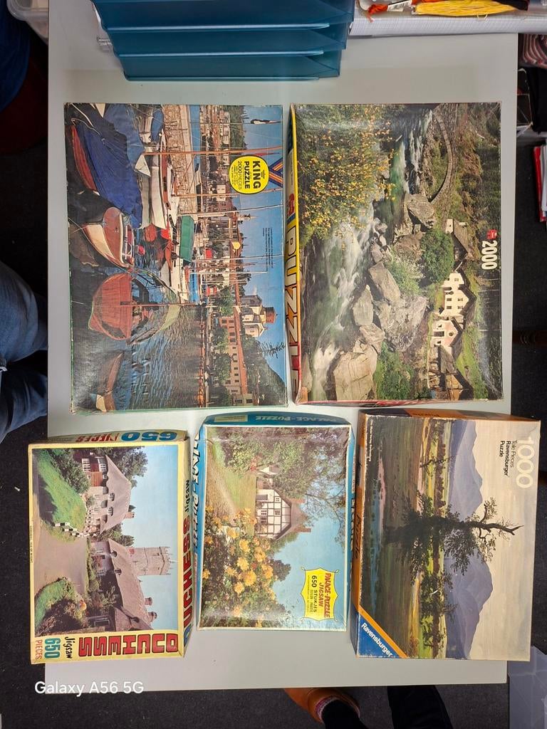 Diverse puzzels, Ophalen of Verzenden, 500 t/m 1500 stukjes, Gebruikt, Legpuzzel