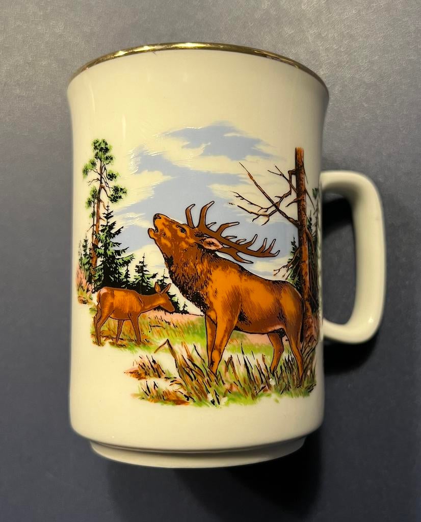 Mok herten Dwingeloo eversberg eland gewei Bavaria, Ophalen of Verzenden, Zo goed als nieuw, Hert, Overige typen