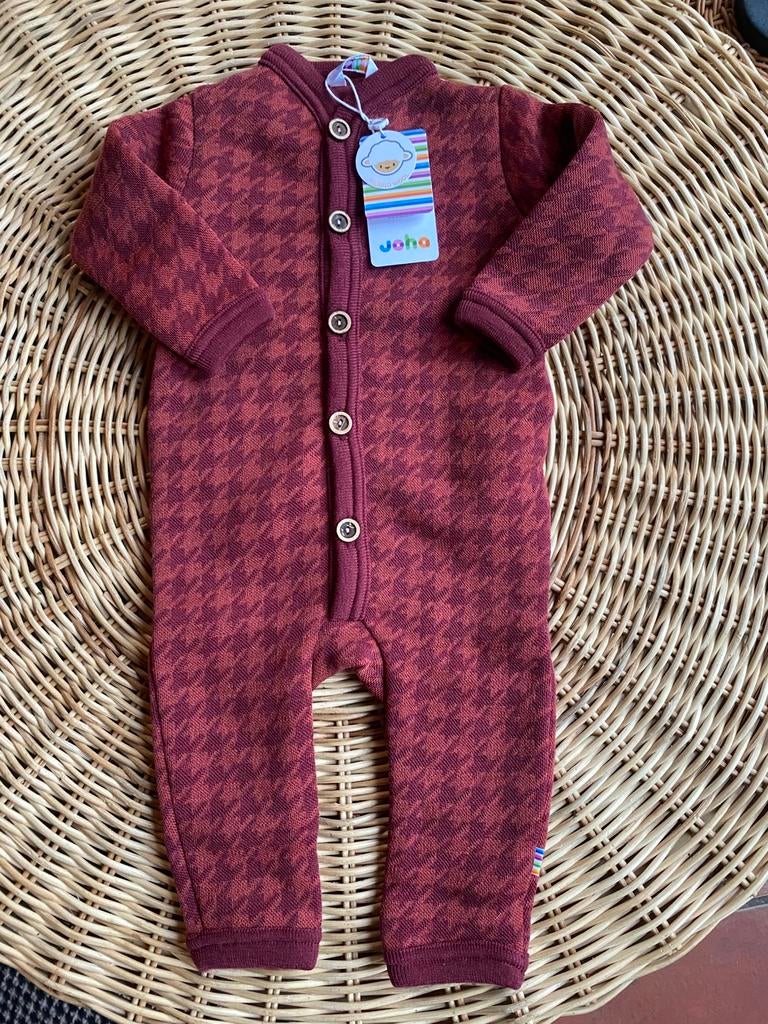 Prachtig wollen pak Joha mt 68/74 pied de poule rood, Kinderen en Baby's, Ophalen of Verzenden, Nieuw, Jongetje of Meisje, Pakje
