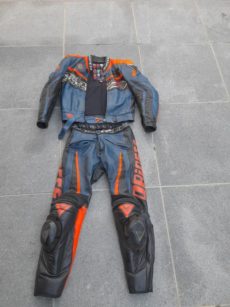 Dainese Motorpak - Leer, Maat 50, Motoren, Kleding | Motorkleding, Ophalen, Dainese, Tweedehands, Heren