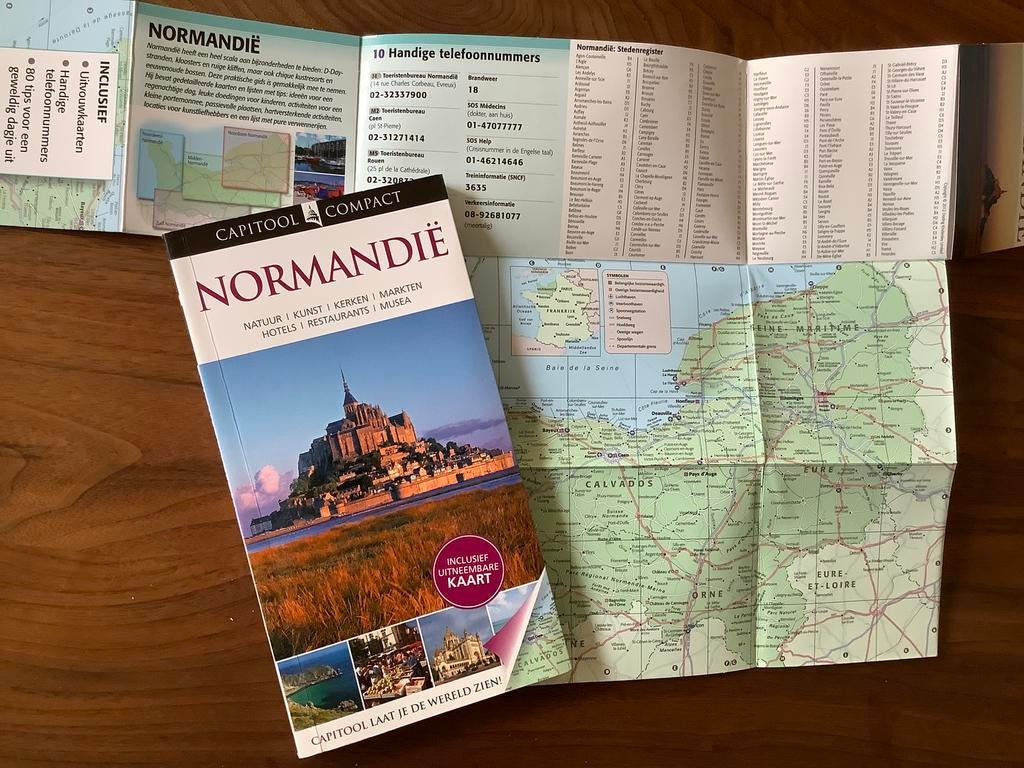 Normandie Frankrijk Capitool reisgids info tips oa Omaha, Capitool, Europa, Ophalen of Verzenden, Zo goed als nieuw