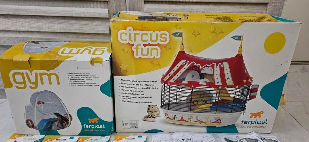 kooi (circus) hamster uitgebreid tunnelbuizetset ferplast, Kooi, Gebruikt, Minder dan 75 cm, Muis