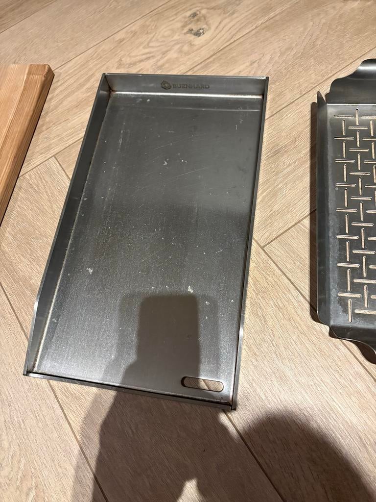 Burnhard BBQ plancha grillplaat, Ophalen of Verzenden, Gebruikt