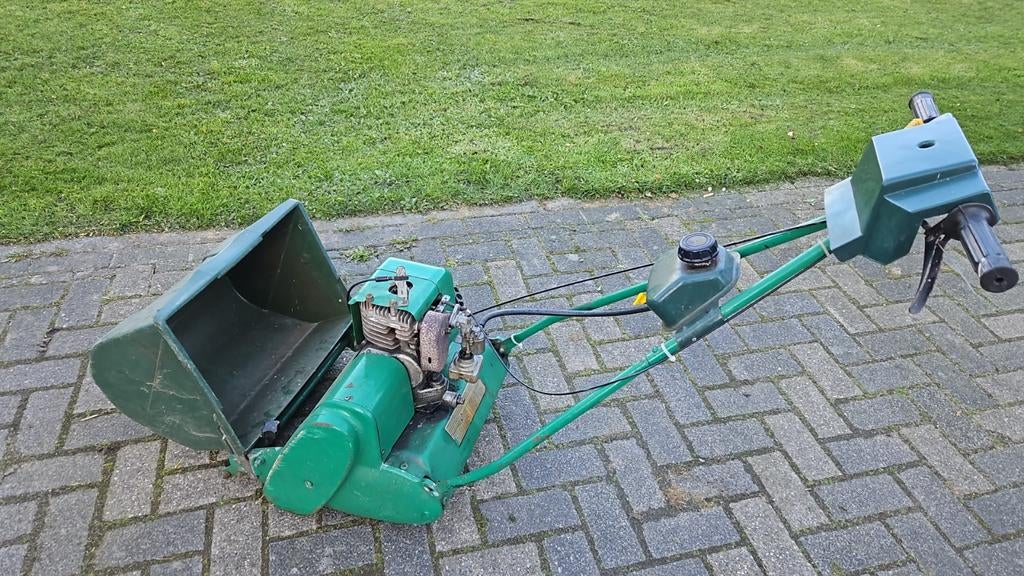 Atco motormaaier met opvang (kooimaaier), Ophalen, Gebruikt