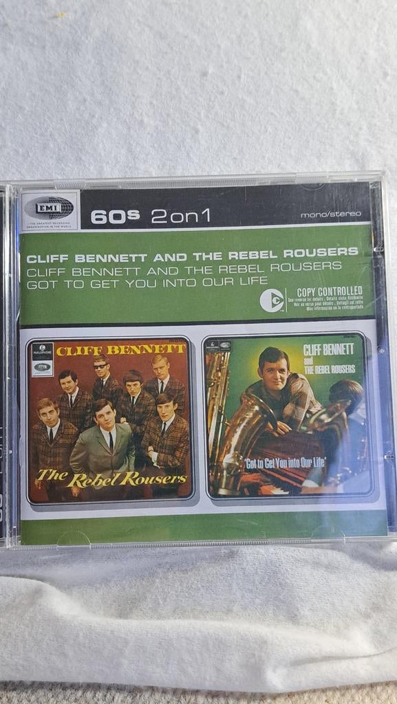 Cd  60,s serie 2 on 1 ,cliff bennet and the rebel rousers,, Ophalen of Verzenden, 1960 tot 1980, Zo goed als nieuw