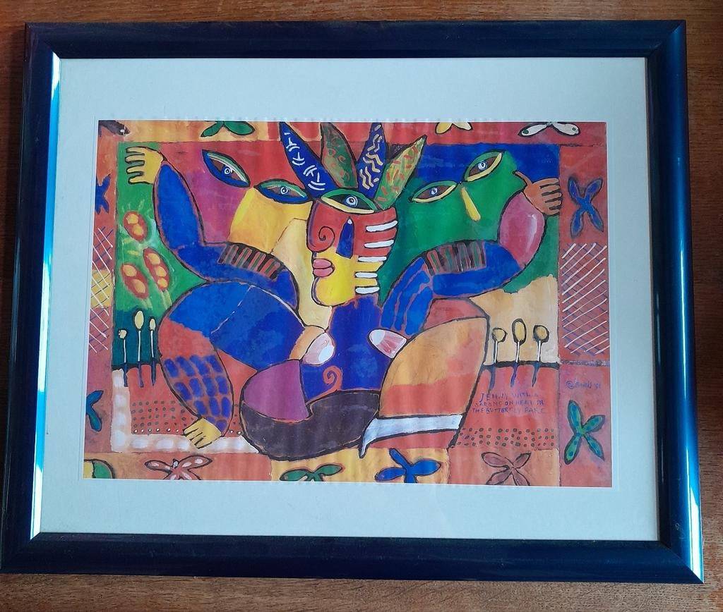 Schilderijen van Clemens Briels 1996 zeefdruk op papier, Antiek en Kunst, Ophalen of Verzenden