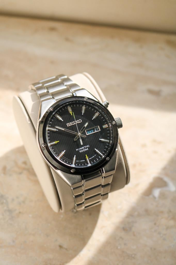 Seiko Kinetic SMY151P1 Kinetic horloge, Staal, Polshorloge, 1431EE, Ophalen of Verzenden