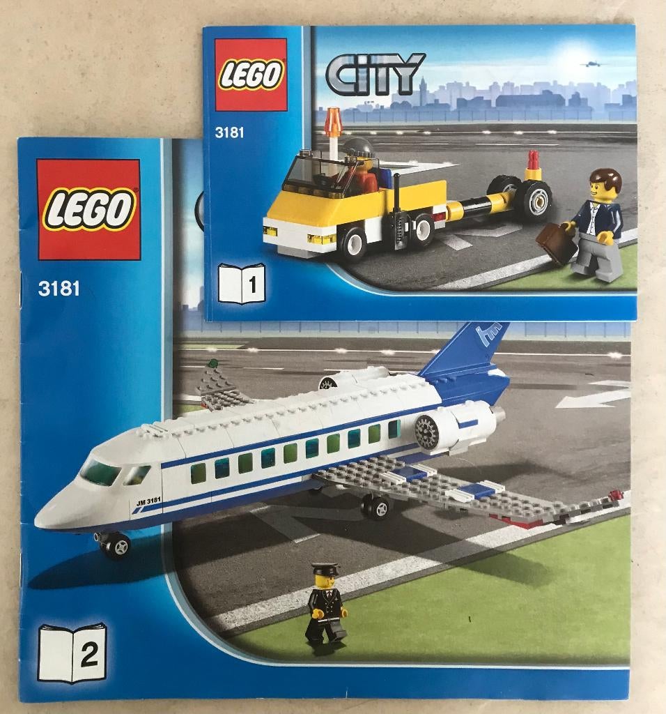 LEGO City Passagiersvliegtuig - 3181, Ophalen of Verzenden, Zo goed als nieuw, Lego, City