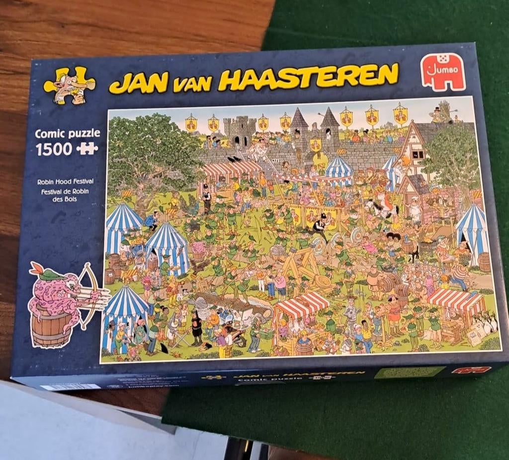 Jan van haasteren 1500 stukjes, Ophalen of Verzenden, 500 t/m 1500 stukjes, Zo goed als nieuw