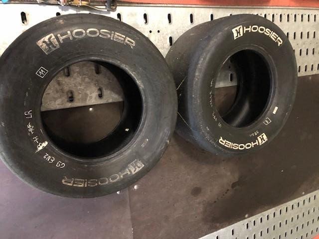 Historische F1 banden , Hoosier 330x700xR15 , gebruikt . v, Ophalen, Gebruikt, Formule 1