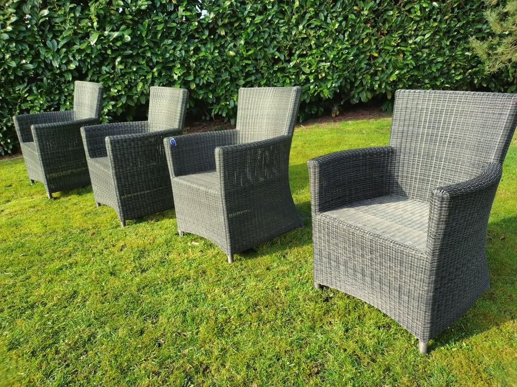 4 Mooie Brandon tuinstoelen, Ophalen, Aluminium