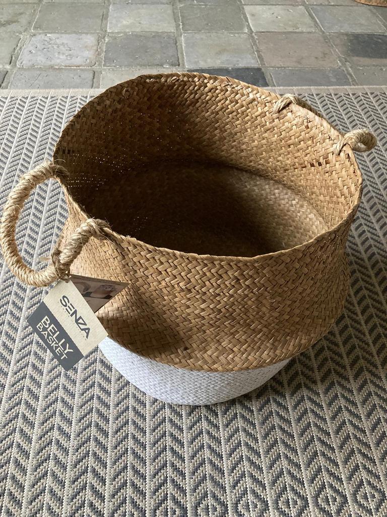 Mand - Senza - Belly basket - nieuw, Ophalen, Nieuw, Rond, Riet