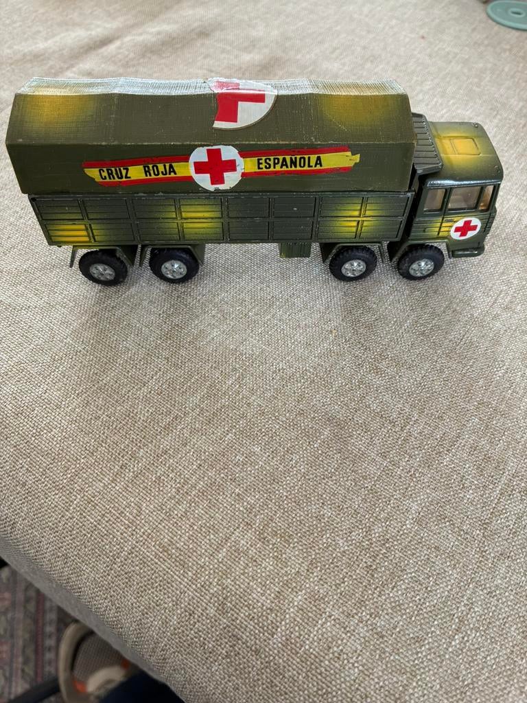 Cruz roja espanola auto dinky toy vintage rode kruis leger, Ophalen of Verzenden, Zo goed als nieuw, Auto, Overige merken