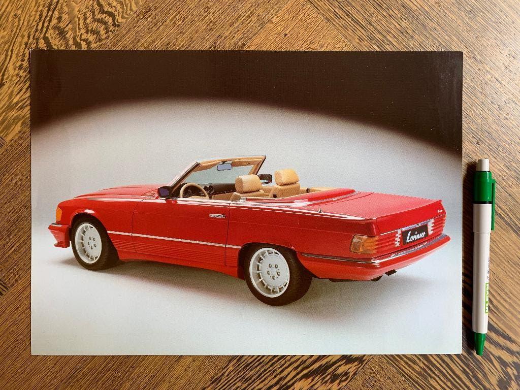 A4 plaat Mercedes-Benz Lorinser SL klasse R107, Ophalen of Verzenden, Zo goed als nieuw, Mercedes, Lorinser