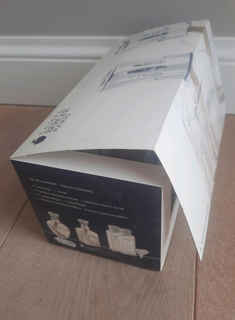 Lampe Berger L'essentielle branderfles, Ophalen of Verzenden, Zo goed als nieuw, Glas, Modern