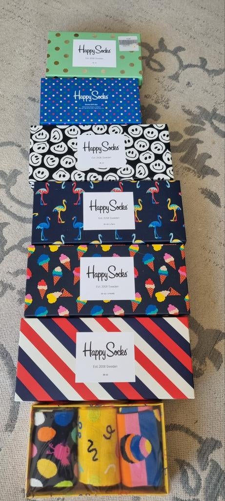 Happy Socks sokken, diverse patronen, Ophalen of Verzenden, Nieuw, Overige kleuren, Sokken en Kniesokken