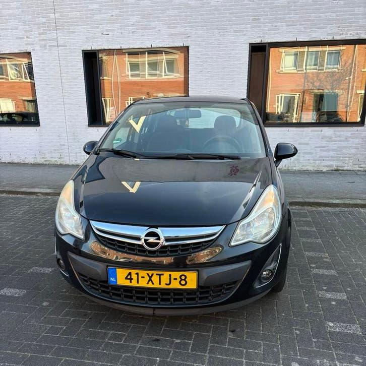 Opel Corsa 1.4 16V 5D 2012 Zwart, Auto's, Opel, Voorwielaandrijving, 1063 kg, 1398 cc, 4 cilinders