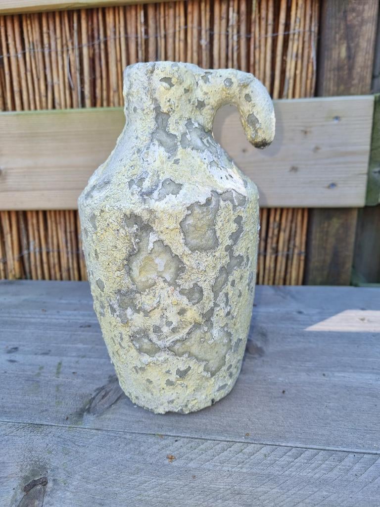 Decoratieve PTMD vaas/kruik - Uniek design, Ophalen of Verzenden, Gebruikt, Overige kleuren, Steen