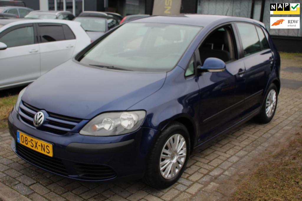Volkswagen Golf Plus 1.6 FSI Comfortline Business Climate Cr, Gebruikt, Zwart, 4 cilinders, Blauw