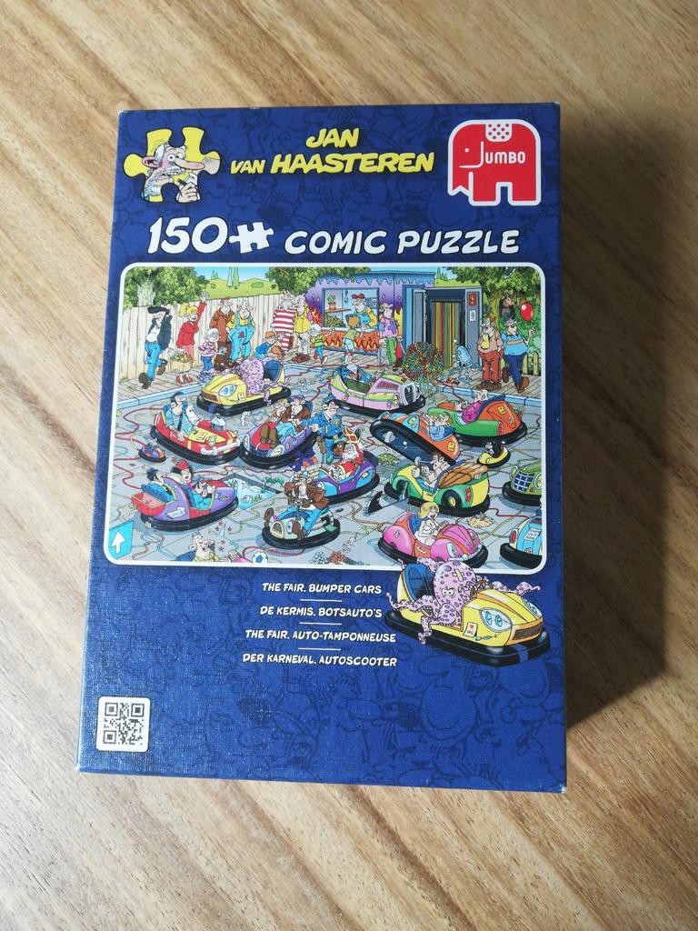 Van Haasteren puzzel De kermis botsauto's, Ophalen of Verzenden, Minder dan 500 stukjes, Zo goed als nieuw, Legpuzzel