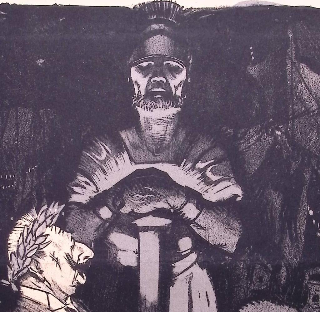 Spotprent over Wilhelm en gefaalde Duitse militaire operatie, Antiek en Kunst, Kunst | Litho's en Zeefdrukken, Ophalen