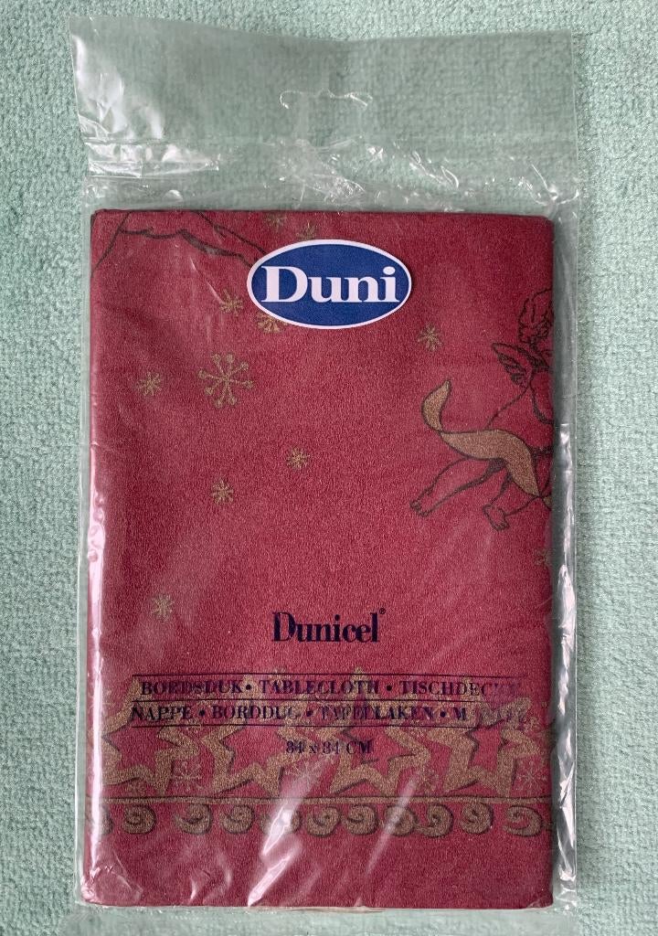 Bordeaux rood Tafellaken 84x84 cm DUNI papier Engel KERST, Ophalen of Verzenden, Nieuw