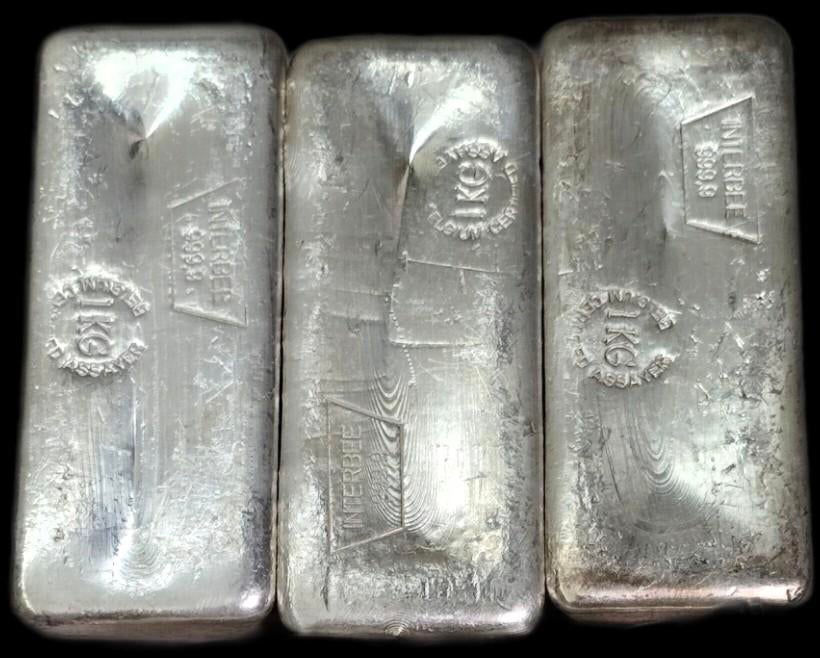 Zilver 1 kilo baaren 99,9%, Postzegels en Munten, Edelmetalen en Baren, Ophalen
