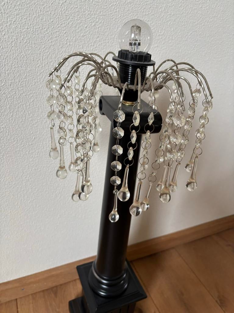 Schemerlamp met marmeren voet - 65 cm hoog, Ophalen, Gebruikt, Overige materialen, 50 tot 75 cm