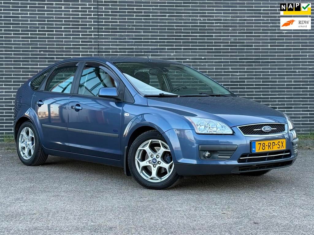 Ford Focus 1.6-16V First Edition Airco, Cruise Control!, 1596 cc, Gebruikt, 4 cilinders, Blauw