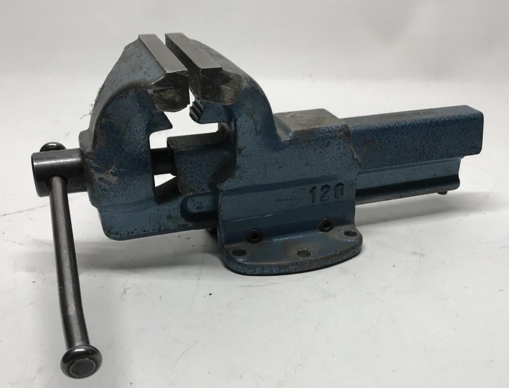 Bankschroef, 3x bekbreedte 120 mm, 75 mm en 100 mm, Ophalen, Gebruikt