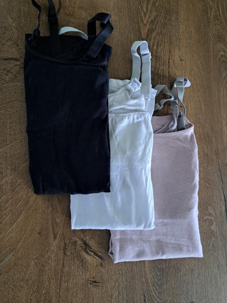 3 katoenen voedingshemdjes S/M, Kleding | Dames, Positiekleding, Ophalen, Gedragen, Maat 36 (S), Shirt of Top